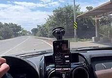 Beautiful Latina's Big Ass Bounces on Stranger's Cock in Car