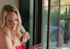 crazy blonde milf bunny madison stretches her ass in every position