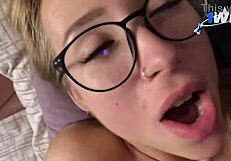 Fucked Glamorous Girl's Face with Cumshot!