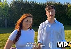 Vip4k. Cheating Girlfriend Pounded by Old Friend in Outdoor Close-Up Fuck