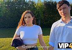 Vip4k. Cheating Girlfriend Pounded by Old Friend in Outdoor Close-Up Fuck