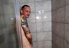 hey i caught him jerking off in the shower and had to join for some fun