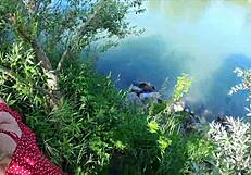 Petite Hottie Lost In Woods Sucks Monster Cock Sloppy After Rescue