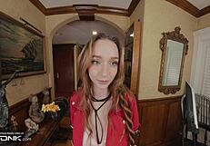 sexy aerith gainsborough bounces on huge cock in vr final fantasy cosplay