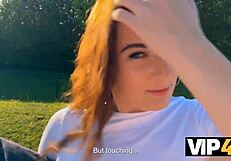 Vip4k. Cheating Girlfriend Pounded by Old Friend in Outdoor Close-Up Fuck