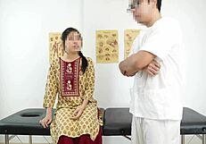 PETITE INDIAN DESI STUDENT IN UNIFORM GETS INTENSE FULL BODY MASSAGE FROM STRONG HANDS