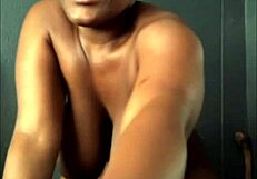 see this ebony teen 18+ squirt her pussy with those big boobs