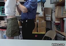 Will Cute Redhead Teen Thief Survive Mall Security's Hard Drilling Frenzy?