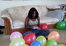 Watch These Big Tit Ebony Balloons Inflate Huge!