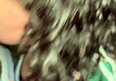 curvy slut gags on sloppy bbc deepthroat right in public park