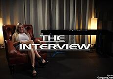 how does this blonde milf handle five guys dumping cum loads straight into her greedy pussy?