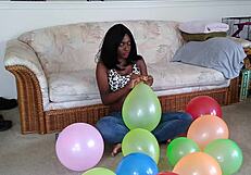 Watch These Big Tit Ebony Balloons Inflate Huge!