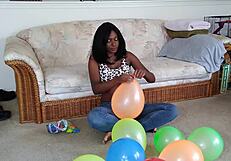 Watch These Big Tit Ebony Balloons Inflate Huge!