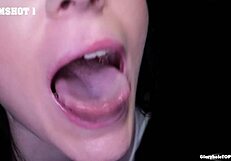 Amateur gloryhole slut takes cumshots, swallows every drop like a pro?