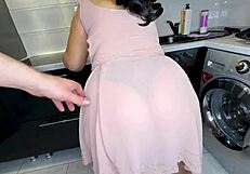 stepson rams cock down stepmom's throat then pounds tight ass