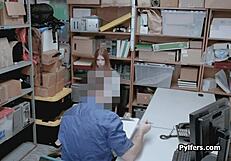 Will Cute Redhead Teen Thief Survive Mall Security's Hard Drilling Frenzy?