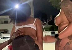 street fun with him he just loves sucking ass so much