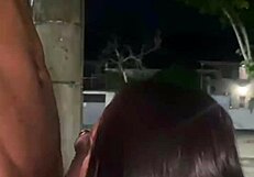 street fun with him he just loves sucking ass so much