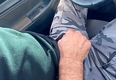 watch my unfaithful co-worker deepthroat cock in the car so well
