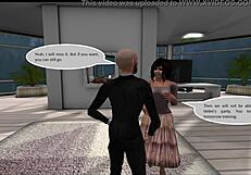 Skinny Cuckold Watches Pregnant Wife Cheat in Bold Cartoon Comic Story Part 1