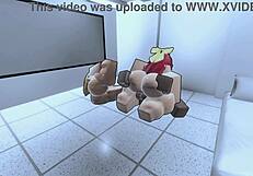 Two dominant bitches cowgirl ride huge monster black cock creampie rough