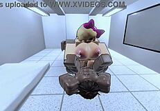 Two dominant bitches cowgirl ride huge monster black cock creampie rough