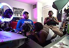 ebony kittylove gets slutted out hard by the homies in wild group