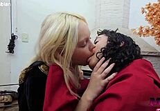 ever wonder what it's like when blondes and brazilians kiss like crazy lesbians?