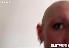 Skinny Slave Vilja Gags on Sloppy Deepthroat Facefuck Ending in Eye Cumshot