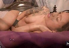 Sinn Sage wrestles and rips off Asia Perez's bra for wet pussy domination!