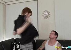 pierced tattoo milf sneaks fuck with her horny boyfriend