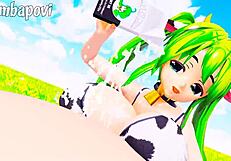 Cowgirl Cosplay Belly Expansion Breast Swelling Milk Riding Overwhelms With Pure Ecstasy By Imbapovi