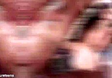 Young Skinny Latina Sofia Smith Gaped DAP Assfucked by Two Huge Black Monster Cocks Spooning Pissing