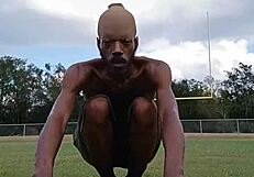 athletic brunette's good homemade dorm workout fitness session