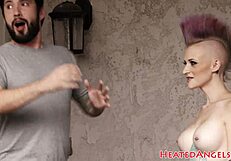 busty goth babe spanked hard then assfucked deep and rough