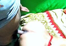 desi bhabhi's tight pussy gets pounded indoors by hubby