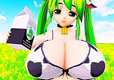 Cowgirl Cosplay Belly Expansion Breast Swelling Milk Riding Overwhelms With Pure Ecstasy By Imbapovi