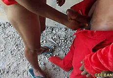 african ebony couple pounds hardcore curves for christmas heat