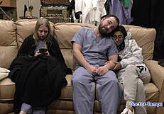 jasmine rose submits as dr tampa's latex nurse slave backstage