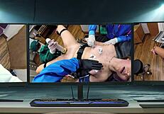 jasmine rose submits as dr tampa's latex nurse slave backstage