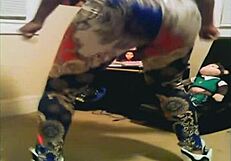 black milf drops ass and pussy, too old for what?