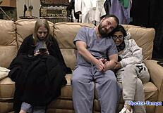 jasmine rose submits as dr tampa's latex nurse slave backstage