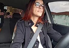 dude she's married and catches the rideshare driver jerking off right behind her in the car