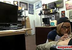 Tight Blonde Glasses Girl Pawns Twat on Big Cock