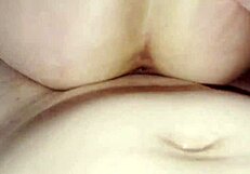 pov creampie floods teen's massive gaping pussy with monster cock up close