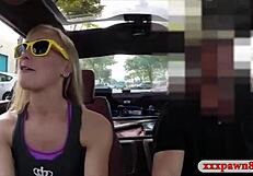 skinny blonde gets pounded hard by pawnshop guy on hidden cam