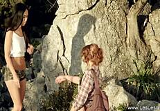 outdoor milf fingering sparks wild lesbian licks