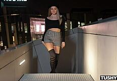 fibi euro bend over for tight ass atm rimjob cum!