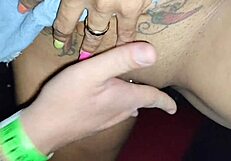 SUCKED STRANGERS' COCKS AT SWINGERS GLORYHOLE PARTY!