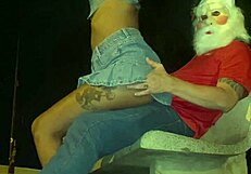 papai noel why you assfucking that cute brazilian teen's tight hole right in the public square